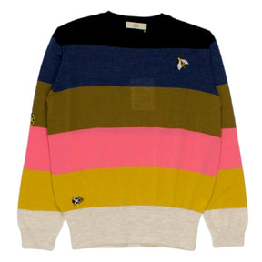 Orla Kiely Green/Multi Striped Sweater