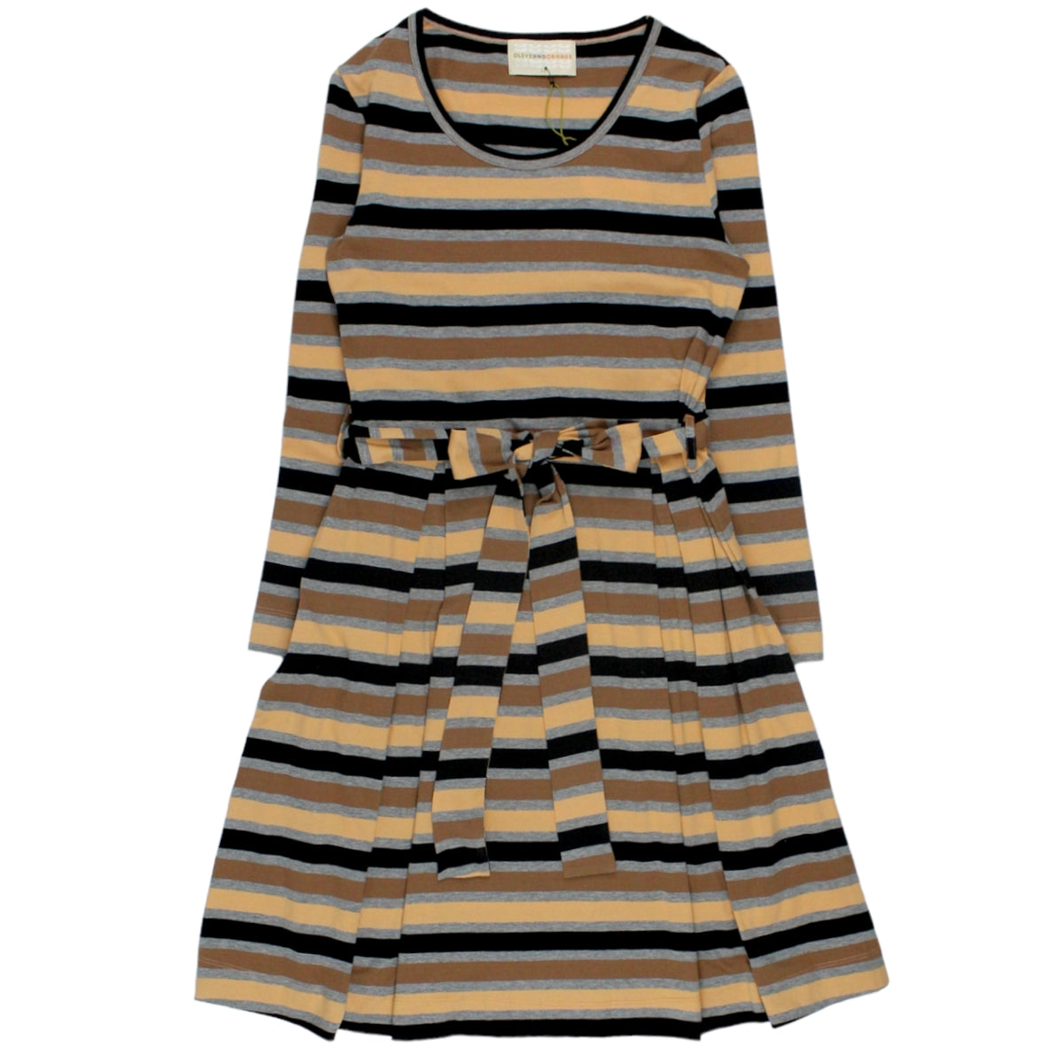Orla Kiely Grey Striped Jersey Dress