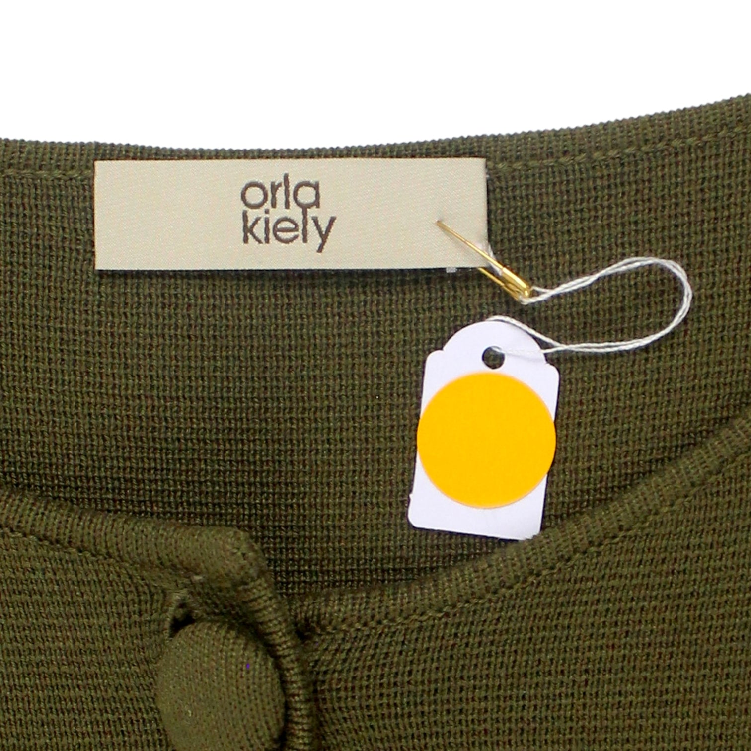 Orla Kiely Green Block Colour Pocket Cardigan