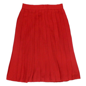 Orla Kiely Red Pleated Midi Skirt