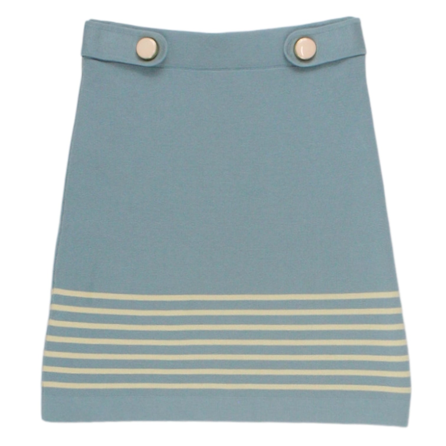 Orla Kiely Blue Knitted Mini Skirt