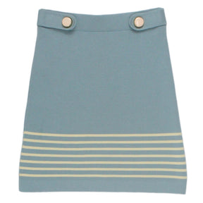 Orla Kiely Blue Knitted Mini Skirt