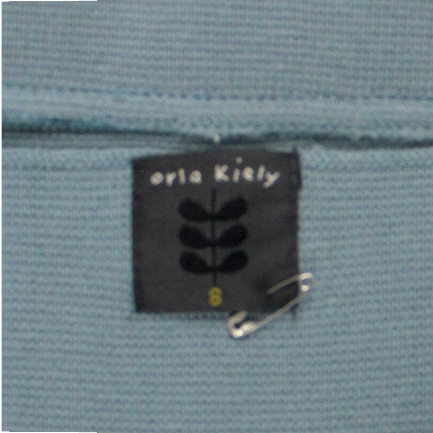 Orla Kiely Blue Knitted Mini Skirt