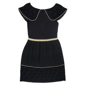 Orla Kiely Grey Scallop Crochet Dress