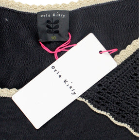 Orla Kiely Grey Scallop Crochet Dress