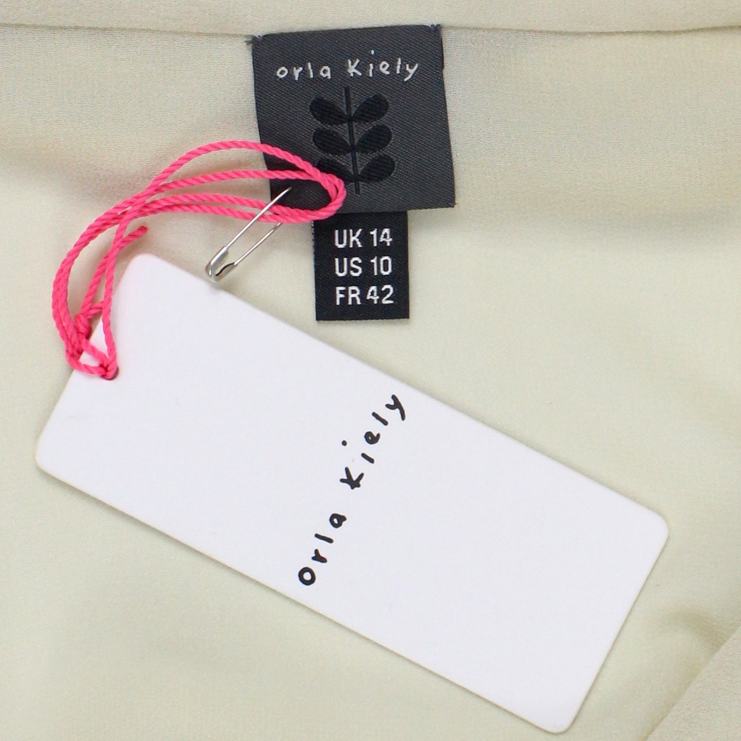Orla Kiely Cream Silk Georgette Dress