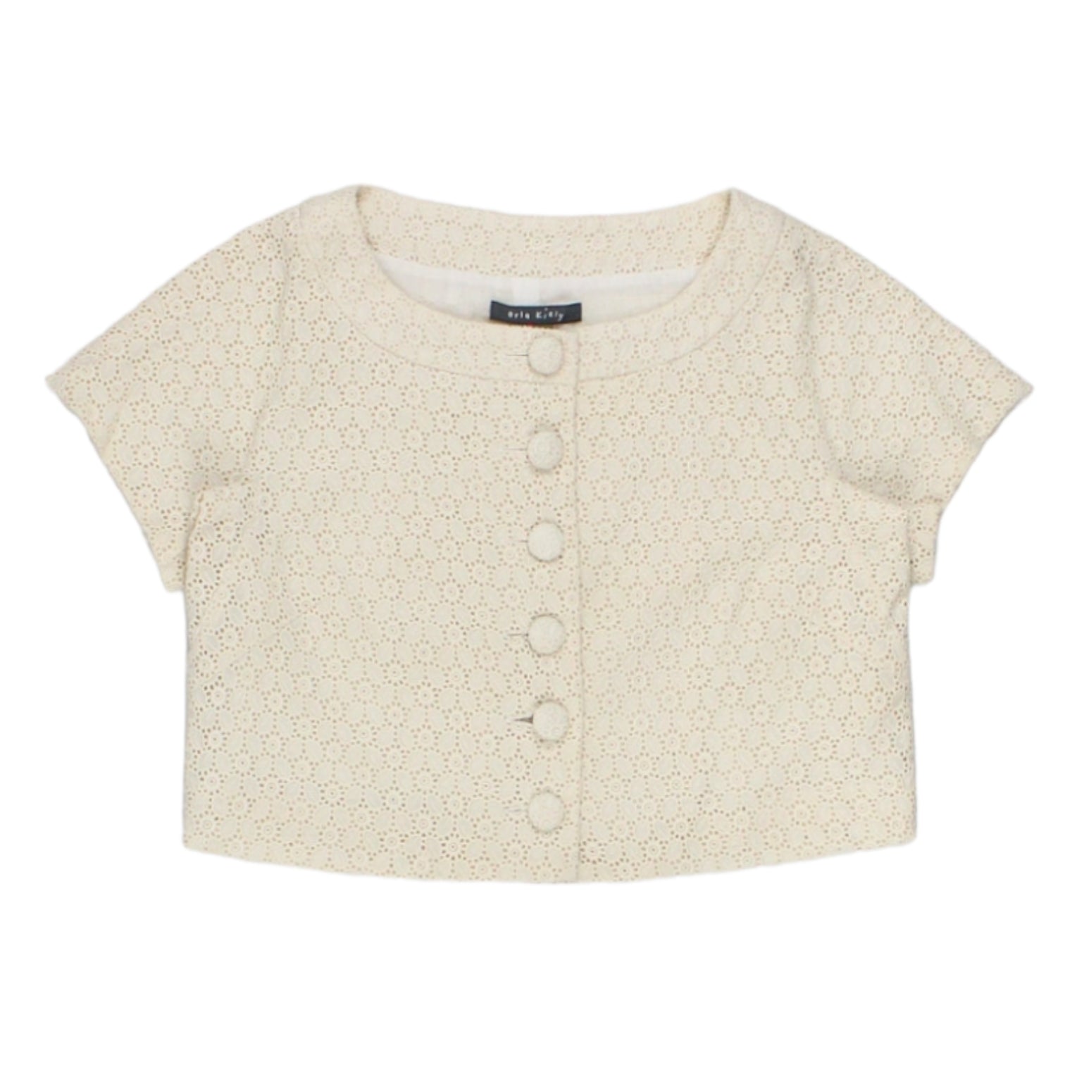 Orla K Cream Broderie Anglais Jacket | Shop from Crisis Online