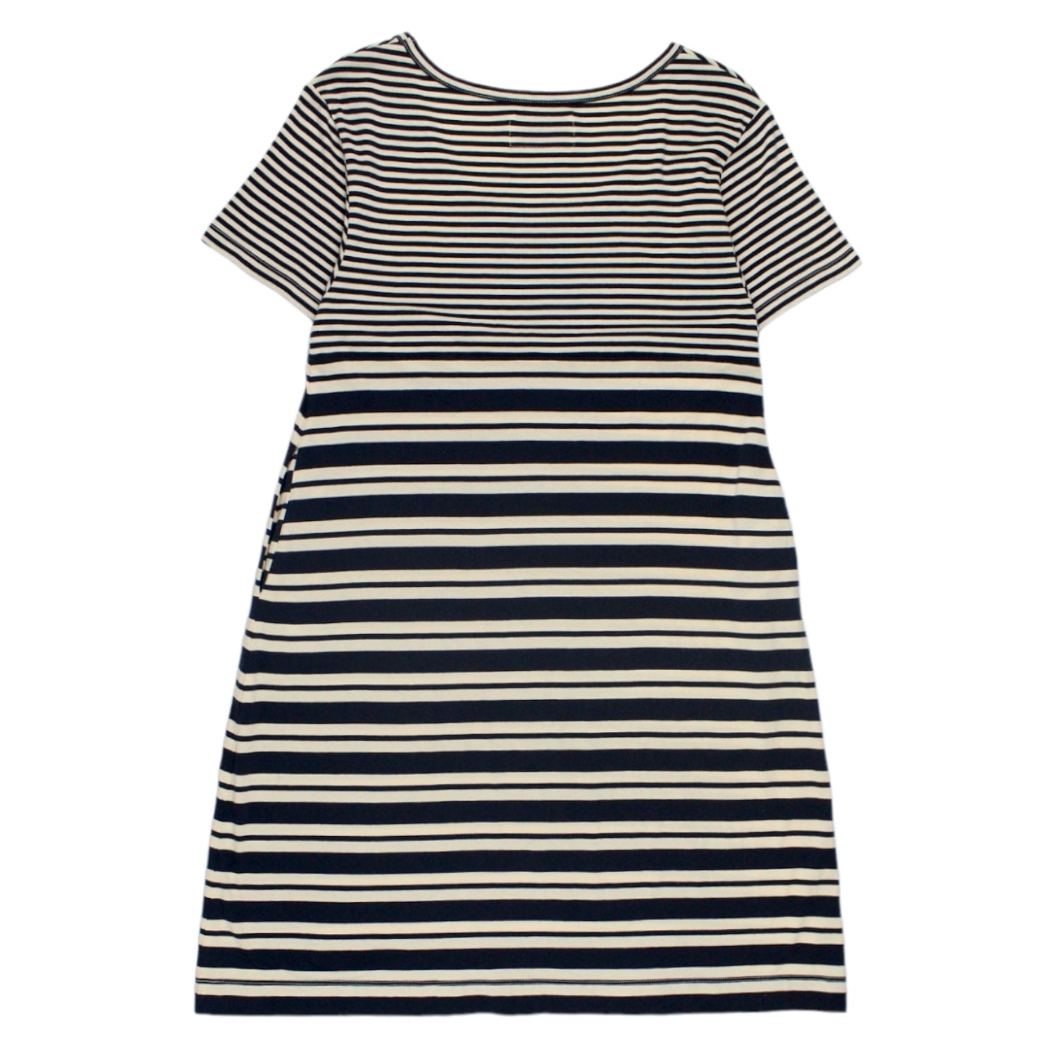 Olive & Orange Navy/Cream Stripe Dress