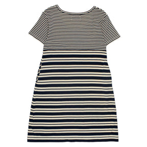 Olive & Orange Navy/Cream Stripe Dress