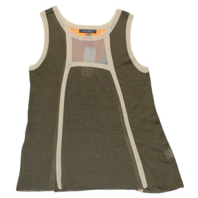 Orla Kiely Grey Fine Knit Silk Tank