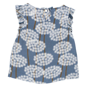 Orla Kiely Slate Floral Frill Top