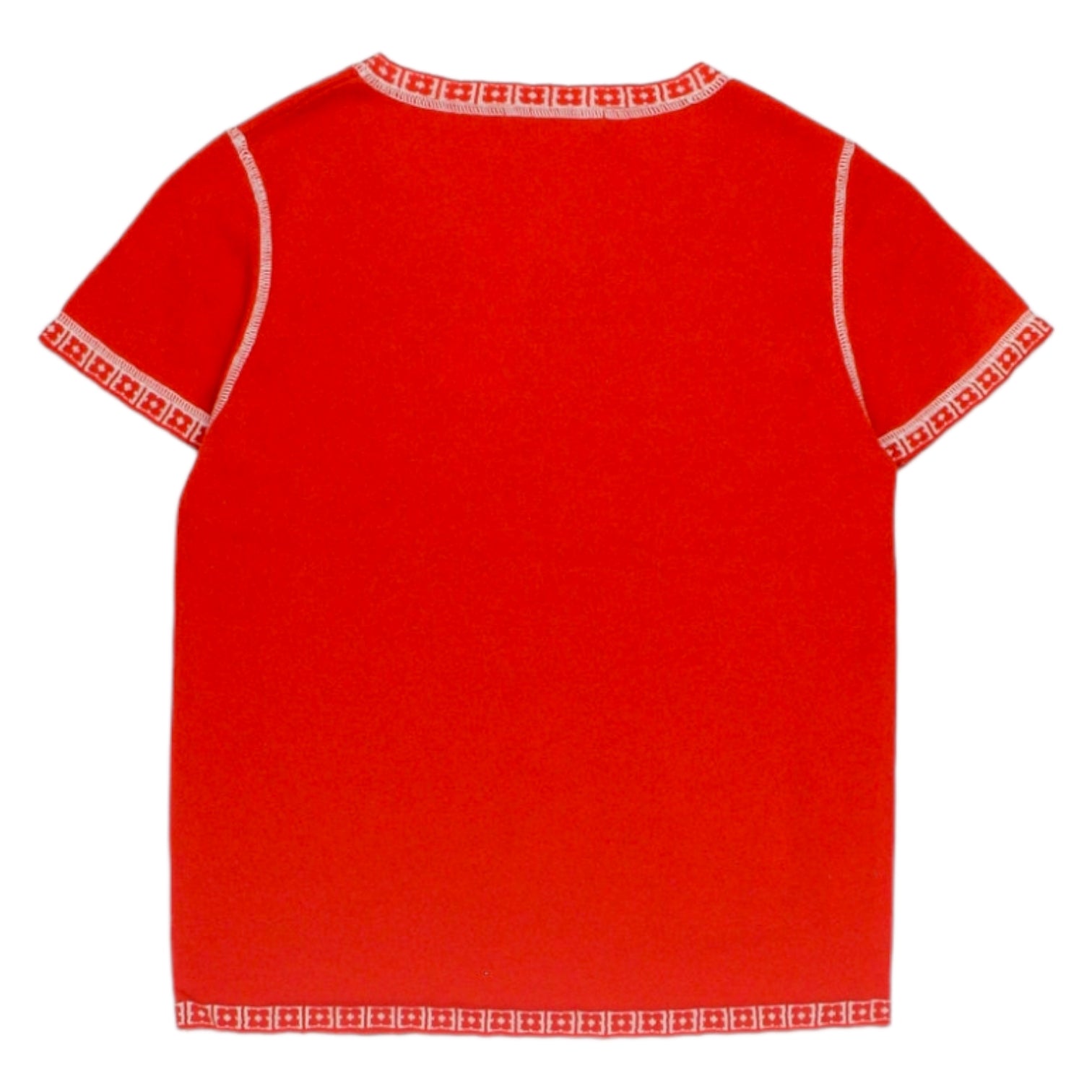 Orla Kiely Red Short Sleeve Knit Top