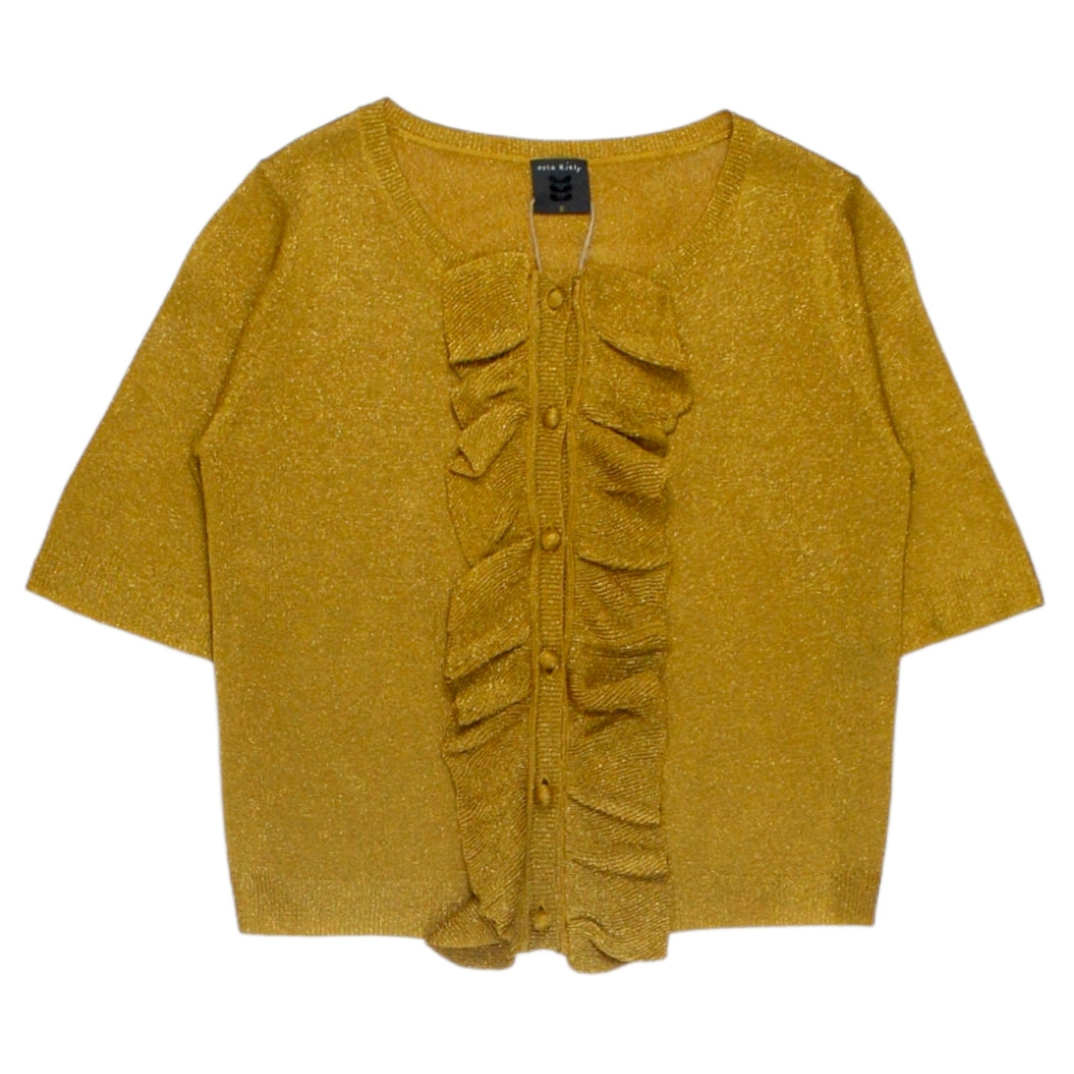 Orla Kiely Gold Knit Lurex Top