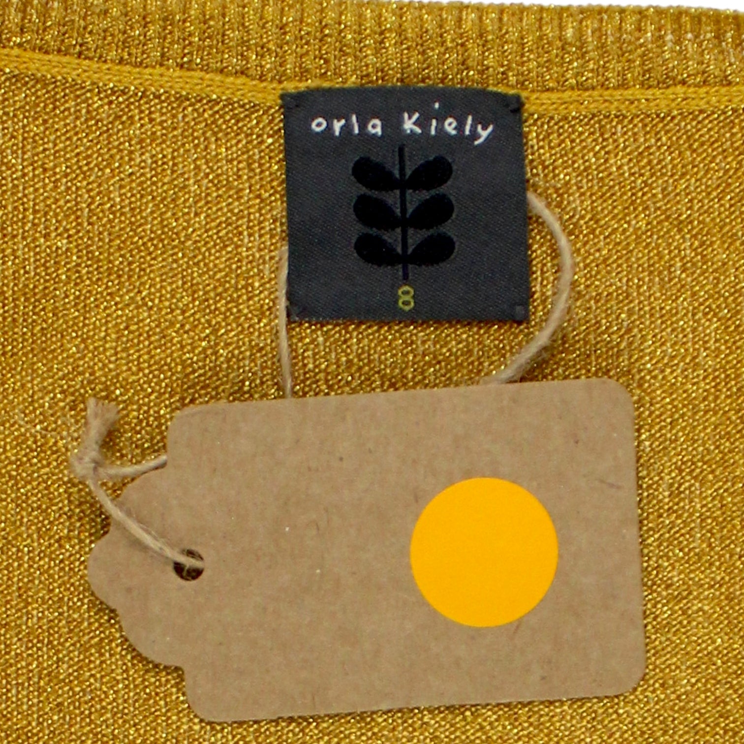 Orla Kiely Gold Knit Lurex Top