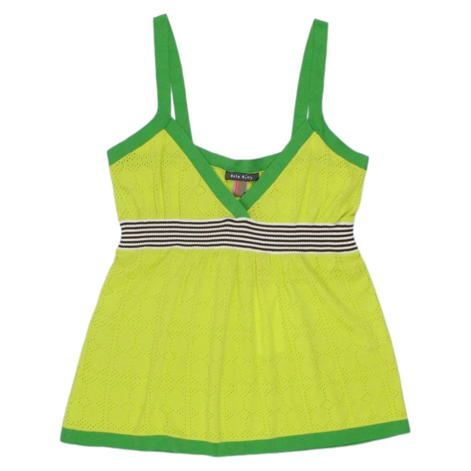 Orla Kiely Lime Pointelle Strappy Top