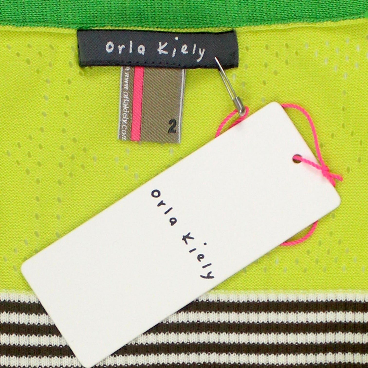 Orla Kiely Lime Pointelle Strappy Top