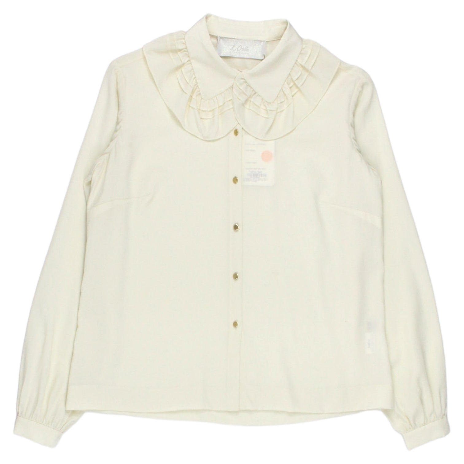 L'Orla Cream Frilled Blouse