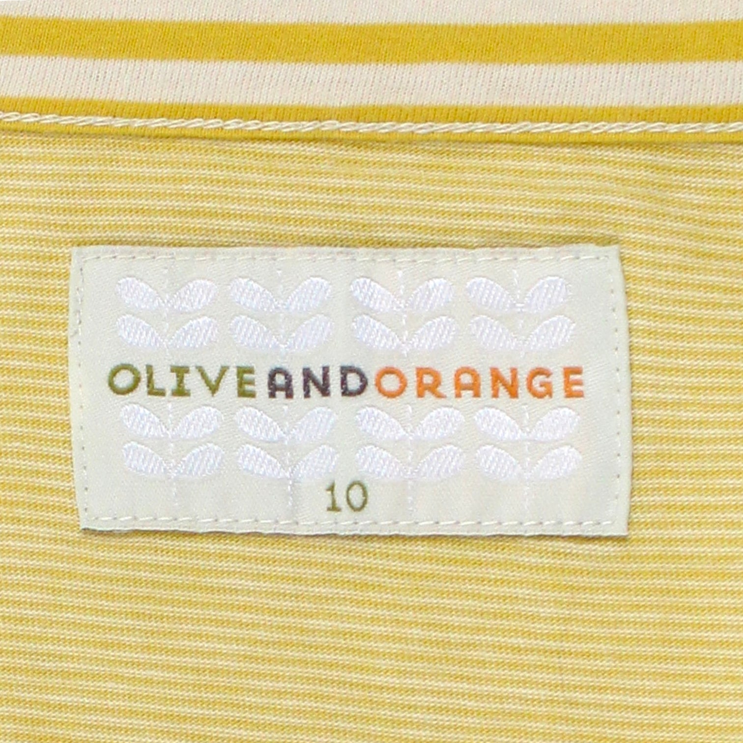 Olive & Orange Yellow Stripe Pleat Cardigan