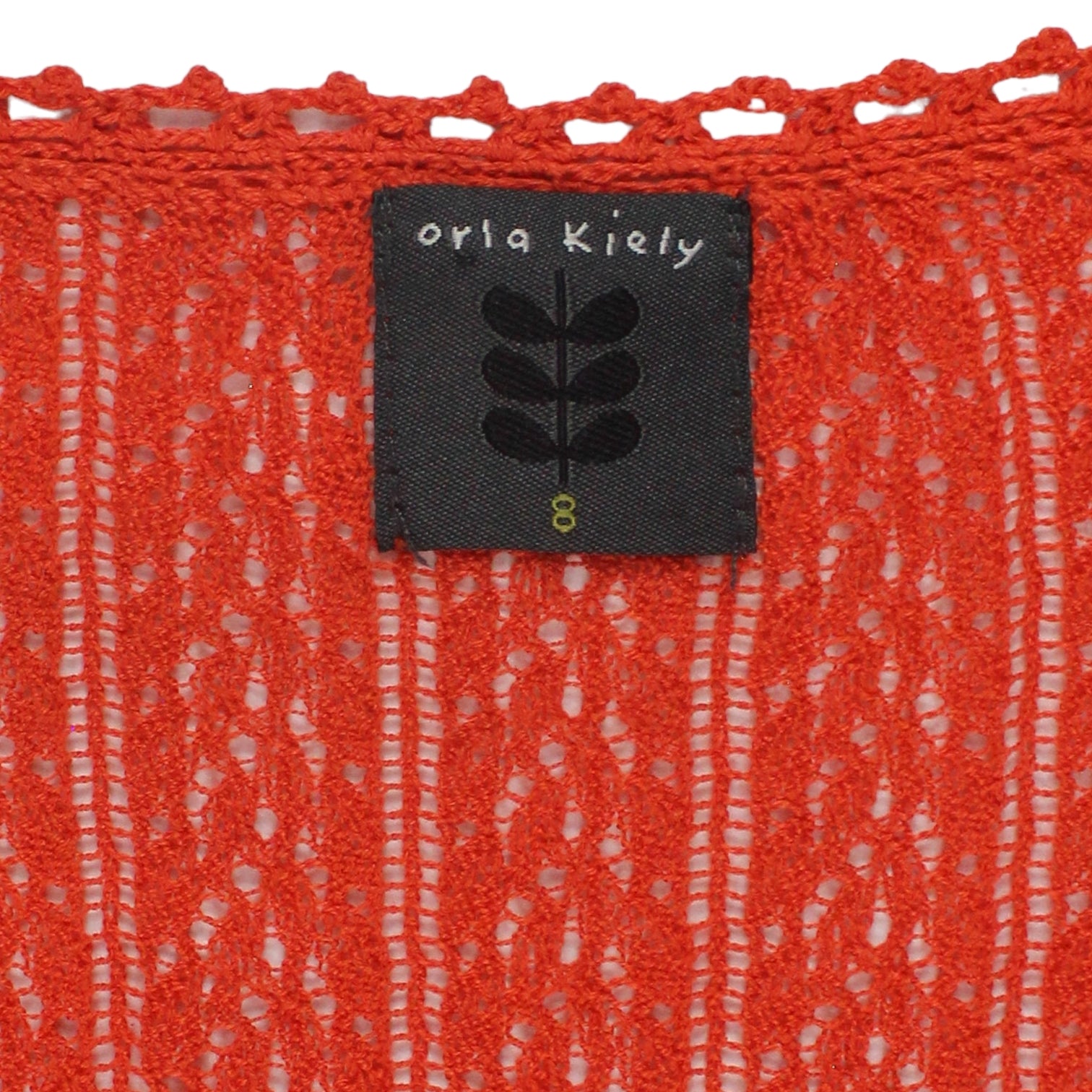 Orla Kiely Orange Lace Cardigan