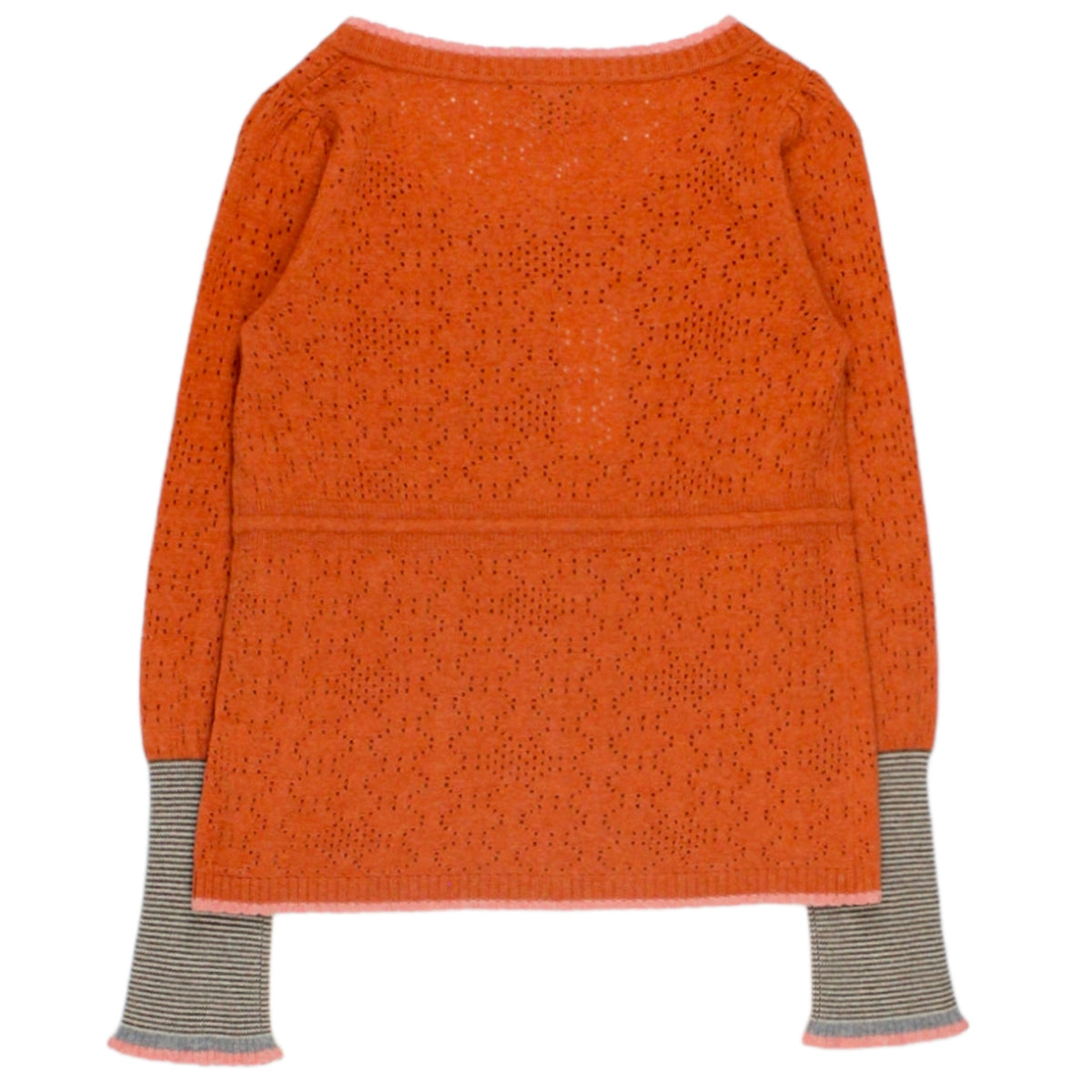 Orla Kiely Orange Geelong Pointelle Cardigan