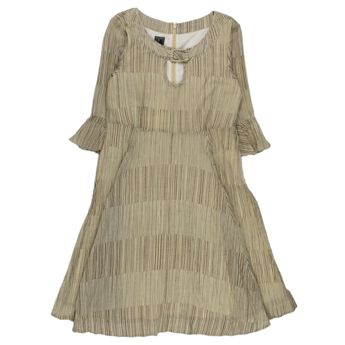 Orla Kiely Toffee Striped Midi Dress