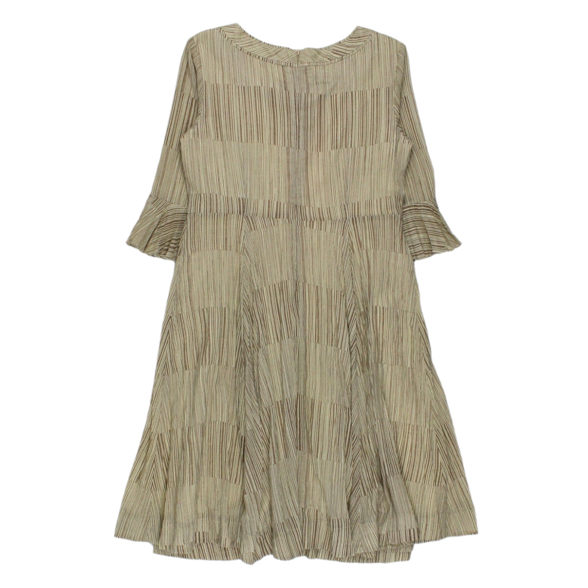 Orla Kiely Toffee Striped Midi Dress