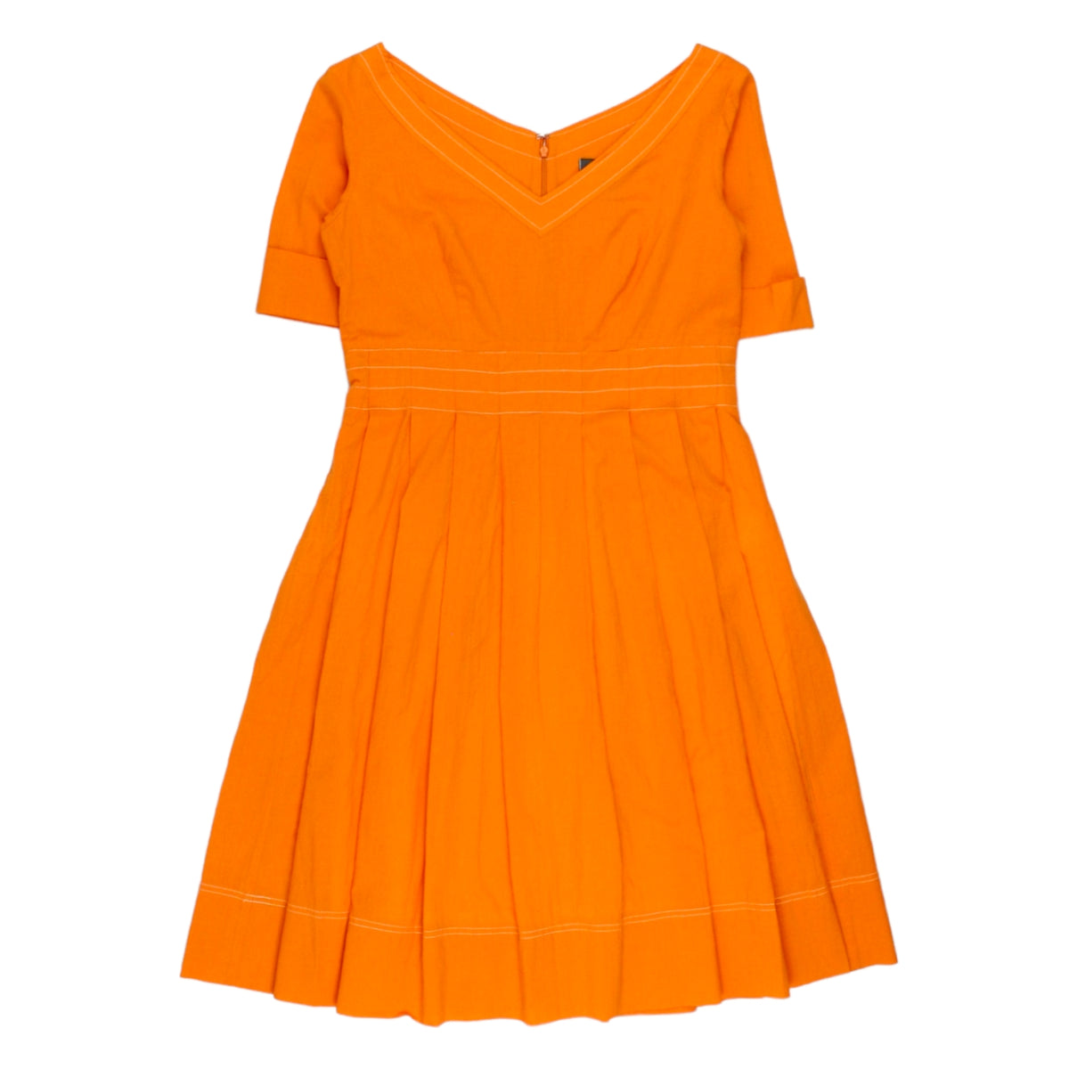 Orla Kiely Orange V-Neck Dress
