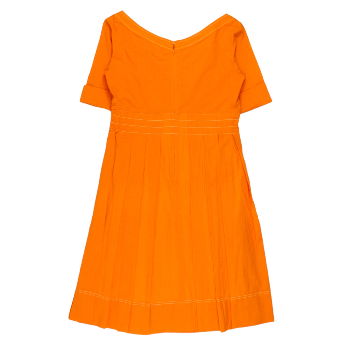 Orla Kiely Orange V-Neck Dress