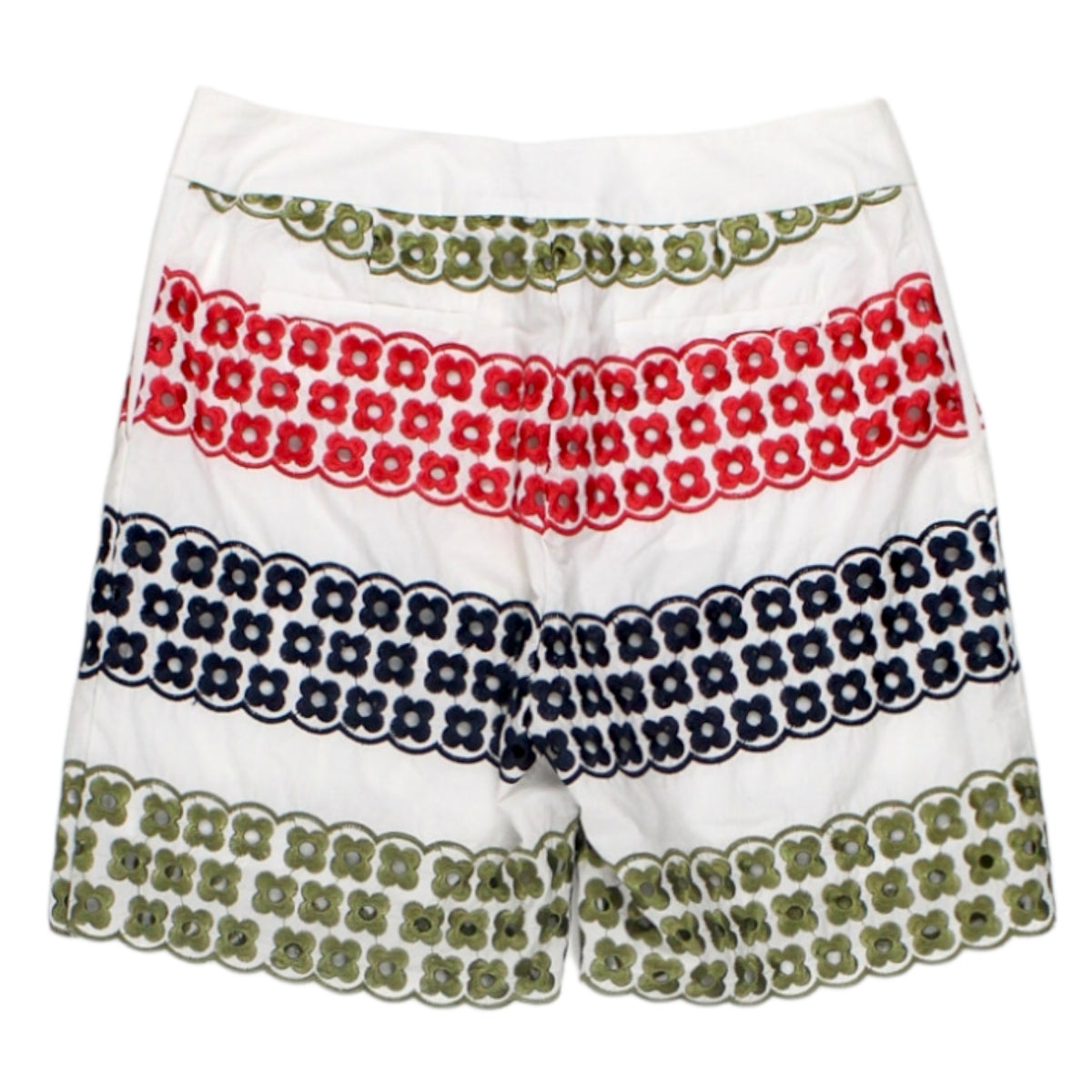 Orla Kiely White Stem Broderie Shorts