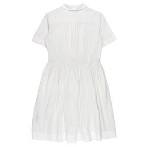 Orla Kiely White Pique Drop Waist Dress