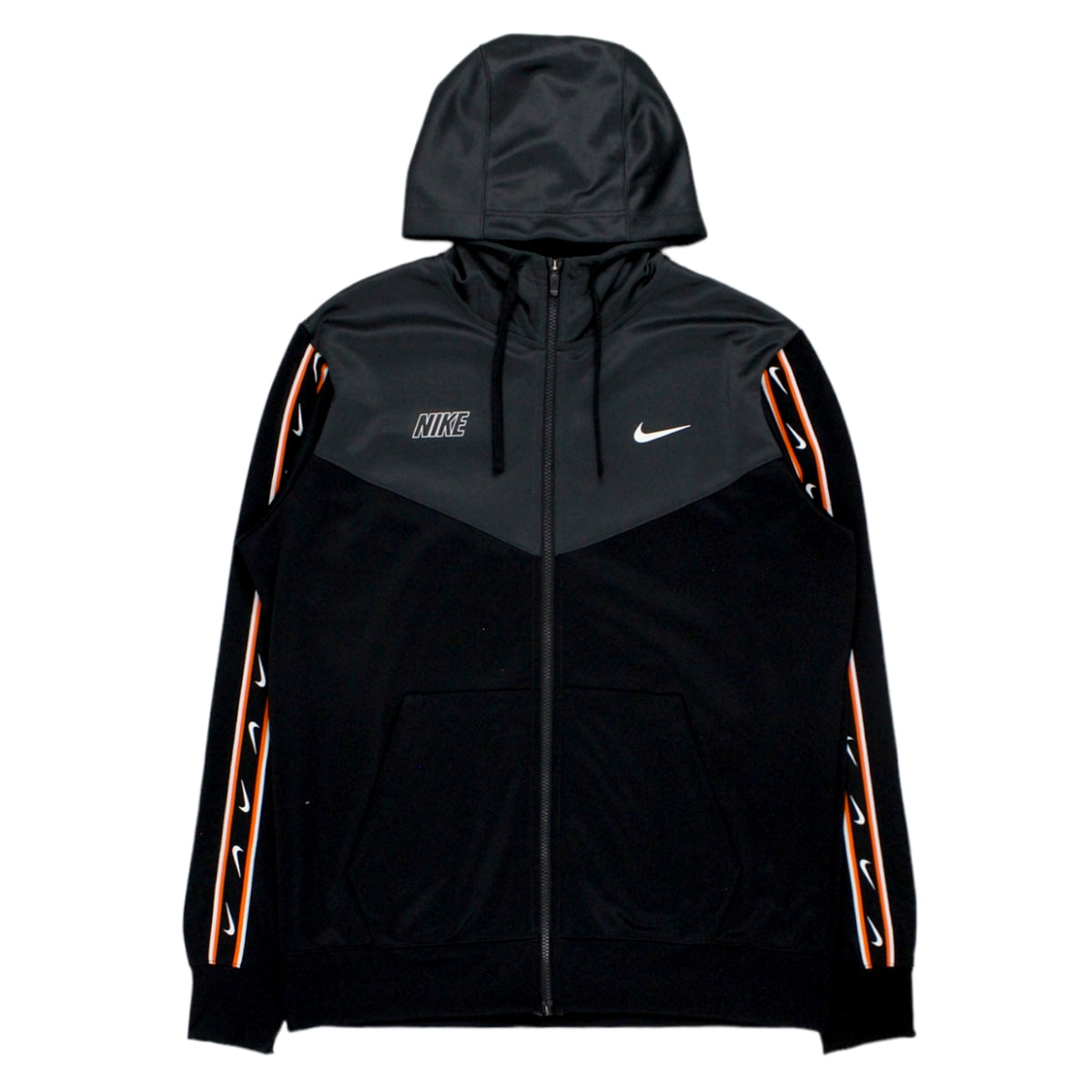 nike just do it hoodie black and orange