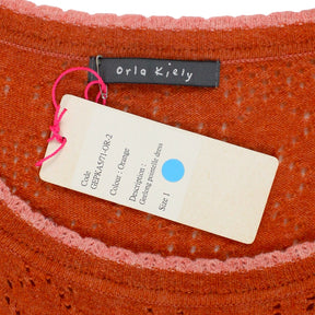 Orla Kiely Orange Geelong Pointelle Dress