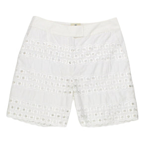 Orla Kiely White Broderie Anglais Shorts