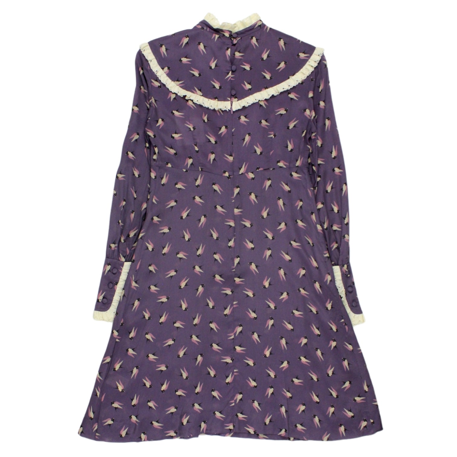 Orla Kiely Lilac Lace Yoke Dress