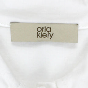 Orla Kiely White Pique Drop Waist Dress