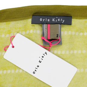 Orla Kiely Green Knit Halter Top