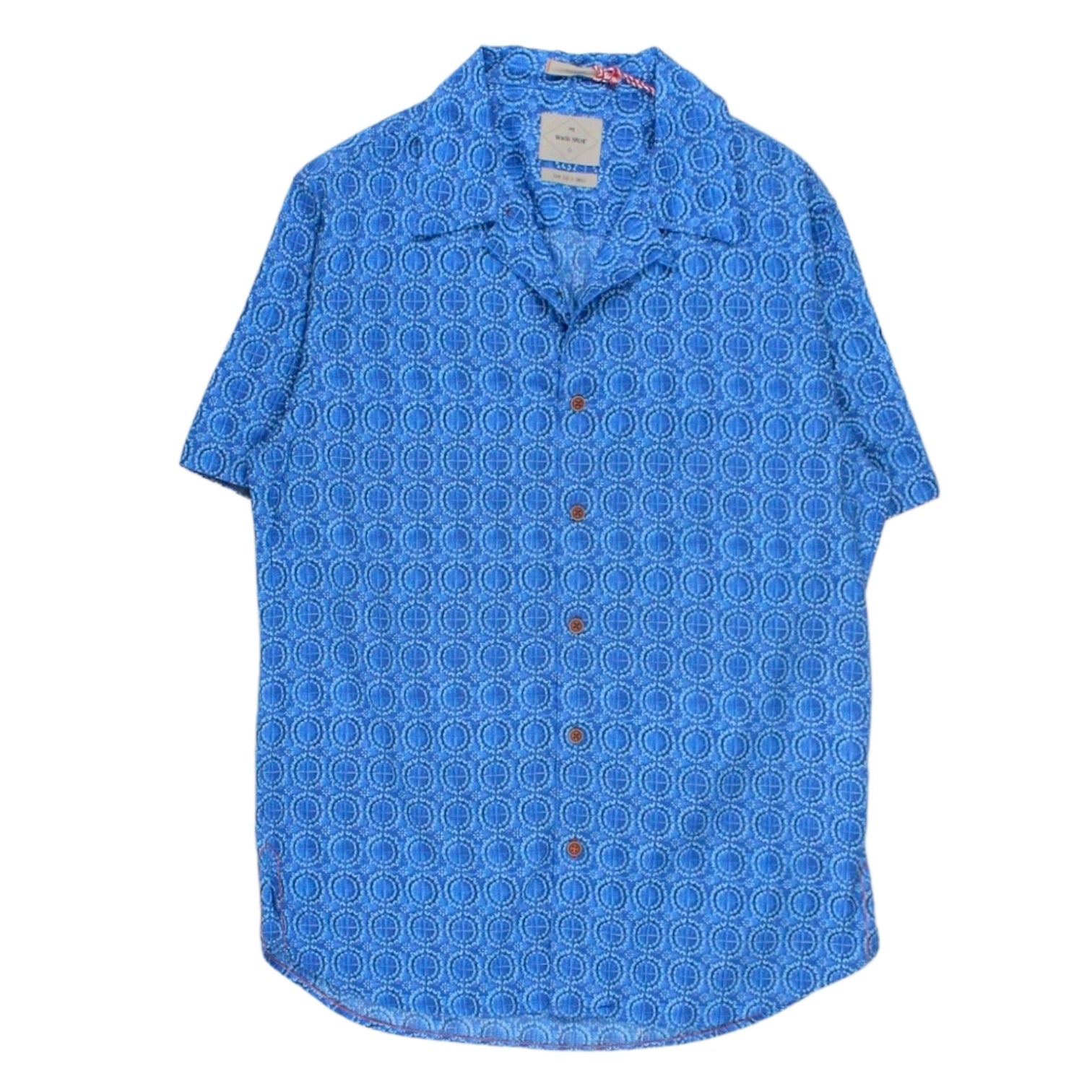 White Stuff Blue Tile Design Shirt