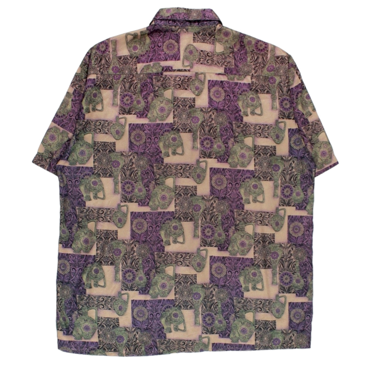 Thai Silk Shop Purple Vase Print Shirt