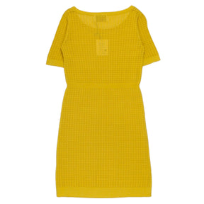 Olive & Orange Yellow Lace Knit Dress
