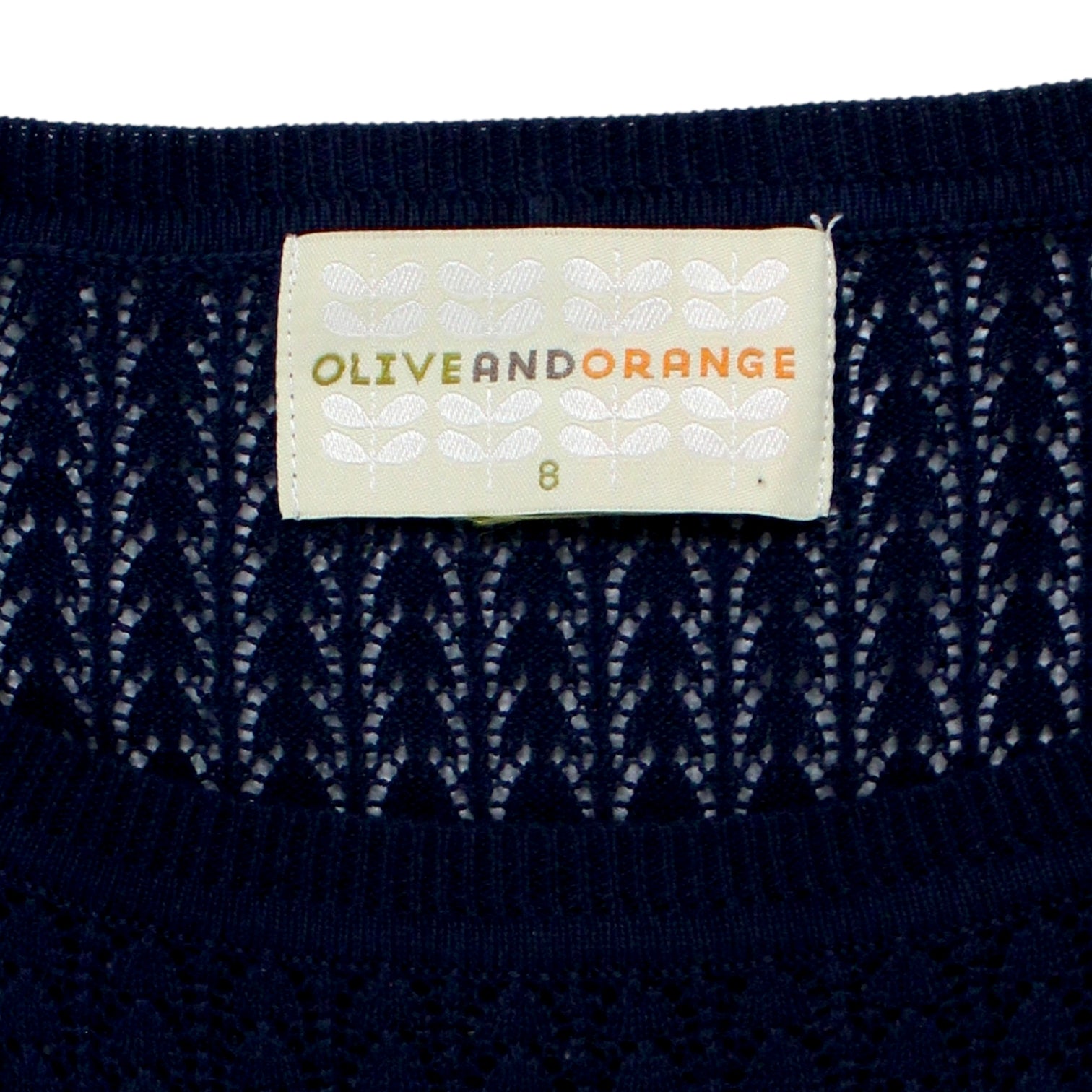 Olive & Orange Navy Knit Dress