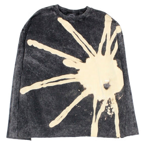 Boiler Room Black Fade Wash Logo Bleached Tie-dye T-Shirt