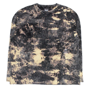 Boiler Room Black Fade Wash Logo Bleached Tie-dye T-Shirt