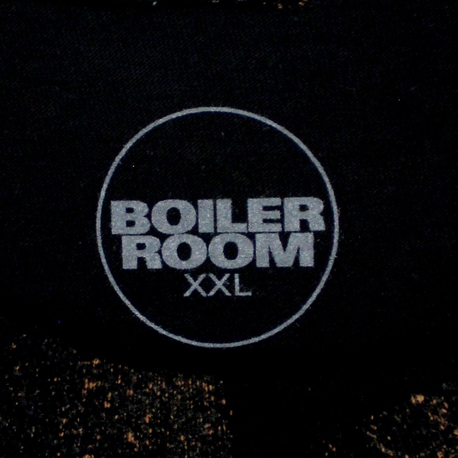 Boiler Room Black 'Foundation FM' Bleached Tie-dye T-Shirt