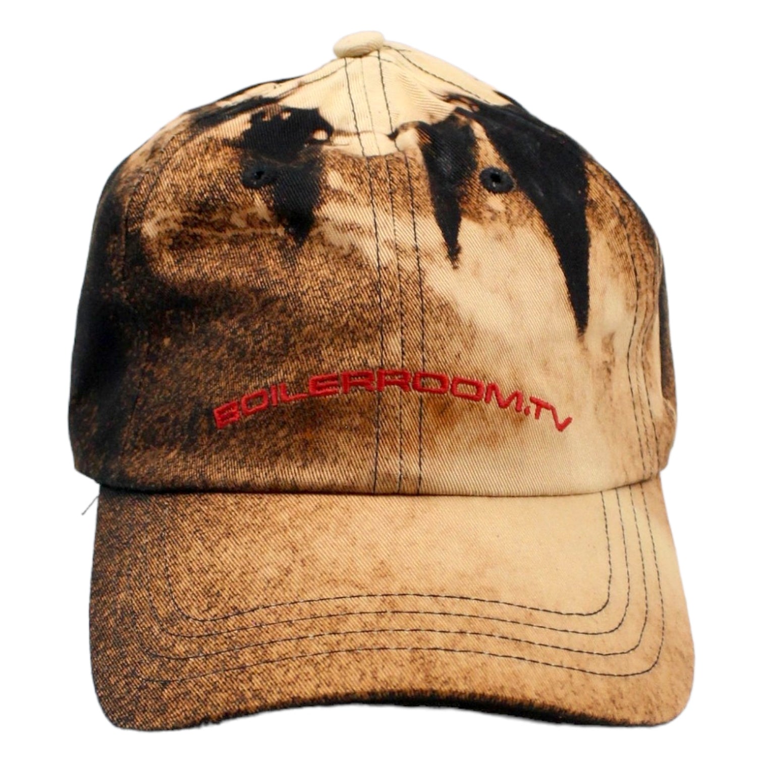 Boiler Room TV Black Bleached Tie-dye Cap