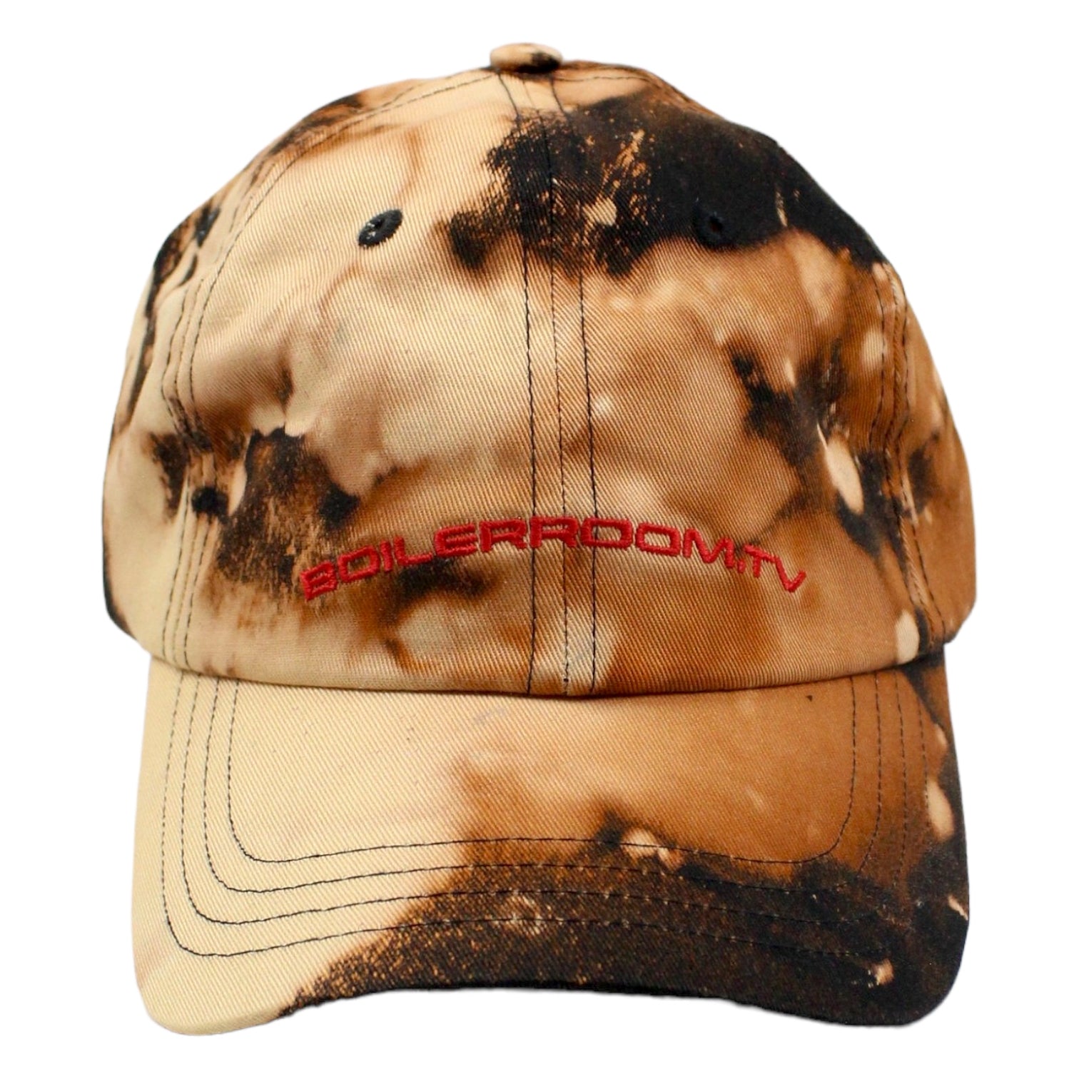 Boiler Room TV Black Bleached Tie-dye Cap