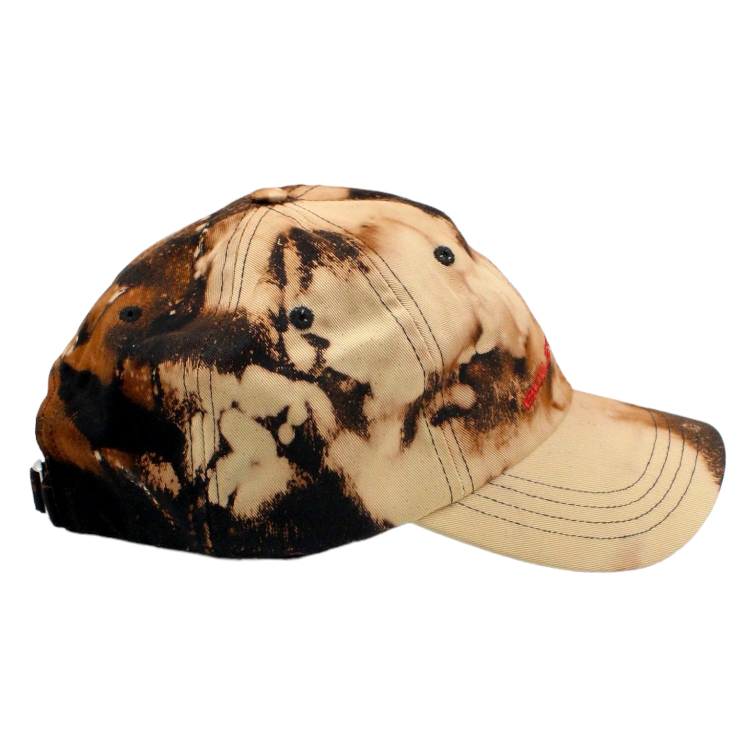 Boiler Room TV Black Bleached Tie-dye Cap