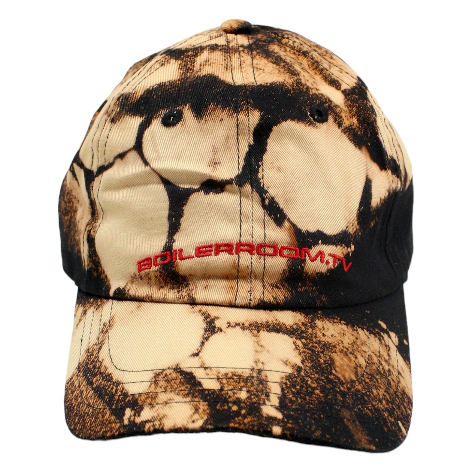 Boiler Room TV Black Bleached Tie-dye Cap