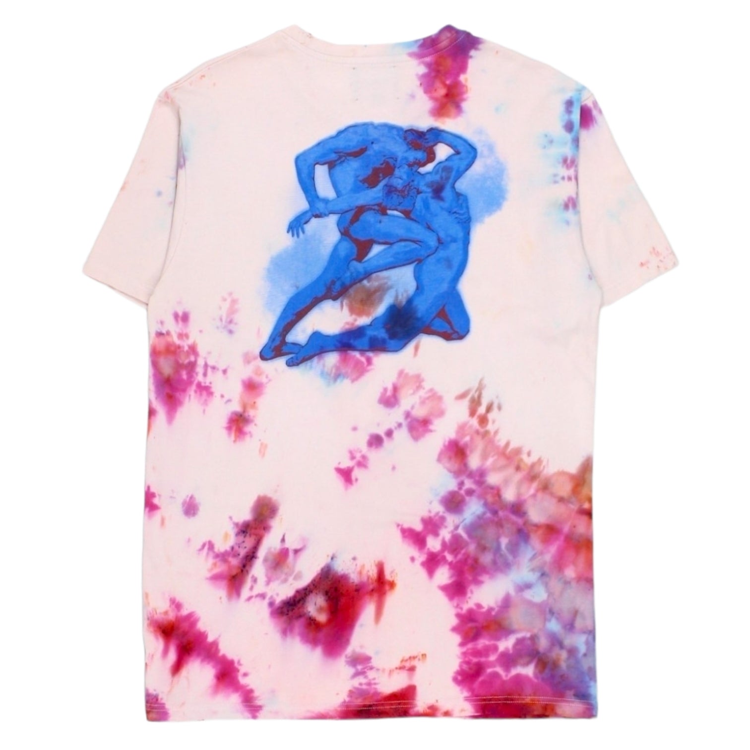 Boiler Room Size M Tie Dye Statue Lover Motif T-Shirt