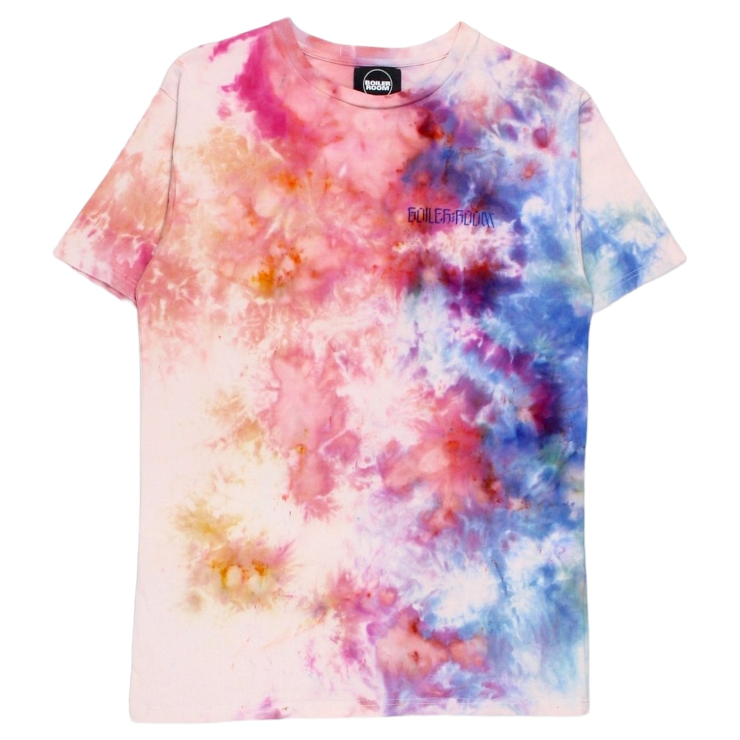 Boiler Room Size M Tie Dye Statue Lover Motif T-Shirt