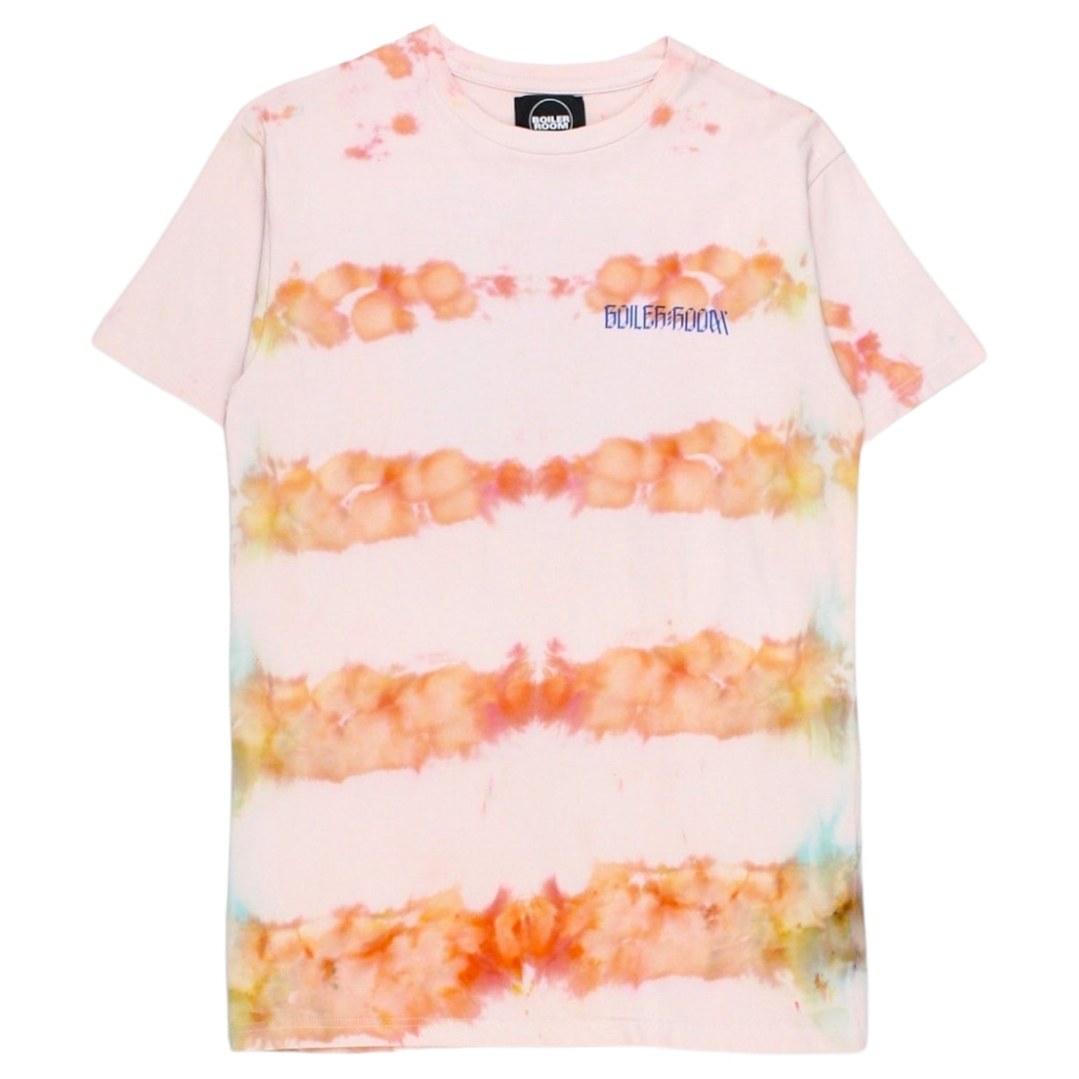 Boiler Room Size XS Tie Dye Statue Lover Motif T-Shirt